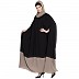 Irani Kaftan with front zipper-Black and Khaki